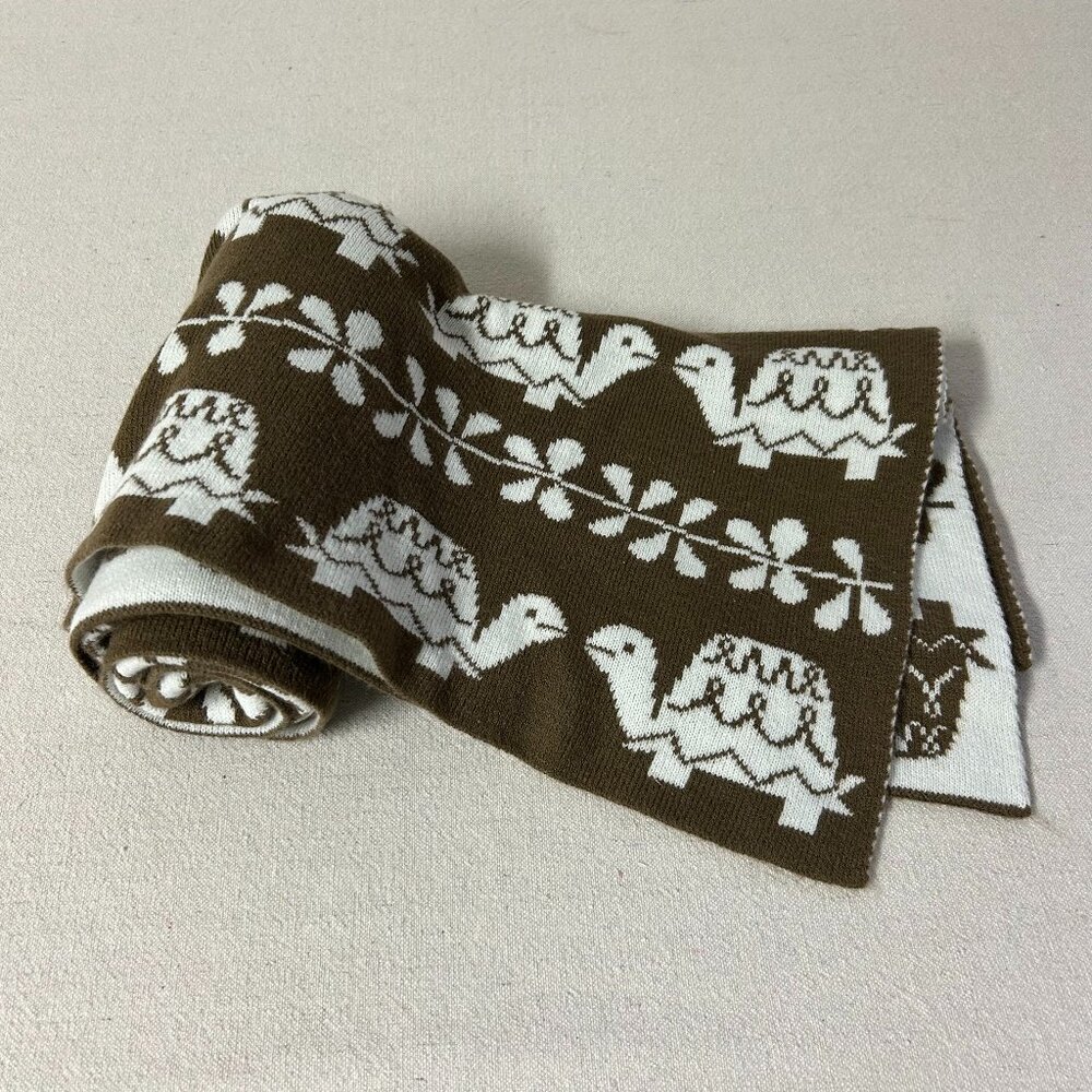 Amy Coe Baby Blanket Brown White Turtle Print